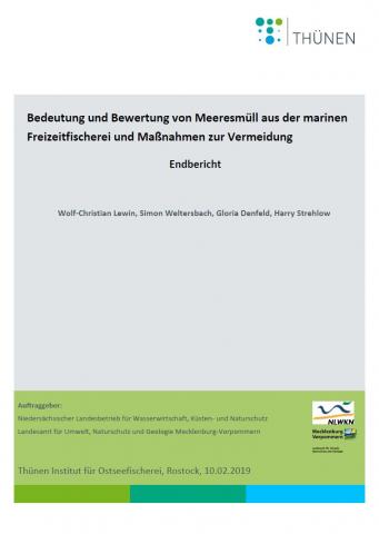 Cover: Bedeutung und Bewertung von Meeresmüll aus der marinen Freizeitfischerei und Maßnahmen zur Vermeidung