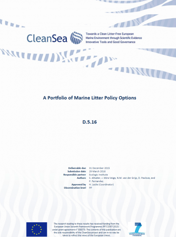 CleanSea Titelbild Bericht 5.16