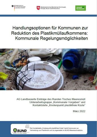 Cover des Berichts Regelungsmöglichkeiten für Kommunen zur Reduktion des Plastikmüllaufkommen 2022