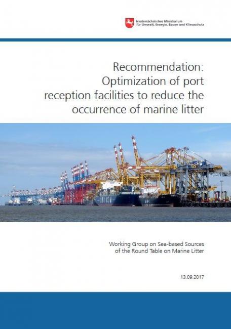Titelseite: Optimization of port reception facilities to reduce the occurrence of marine litter