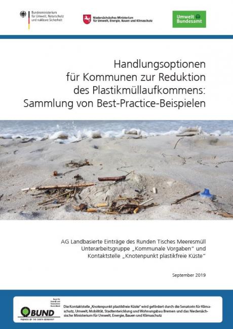 Cover des Berichts Handlungsoptionen für Kommunen zur Reduktion des Plastikmüllaufkommens
