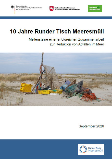 Cover des Berichts 10 Jahre Runder TIsch Meeresmüll